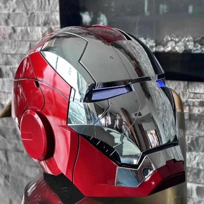 Jarvis Iron Man Electric Helmet Children's Mask Wearable Adult Full Face Hood Gift Wholesale