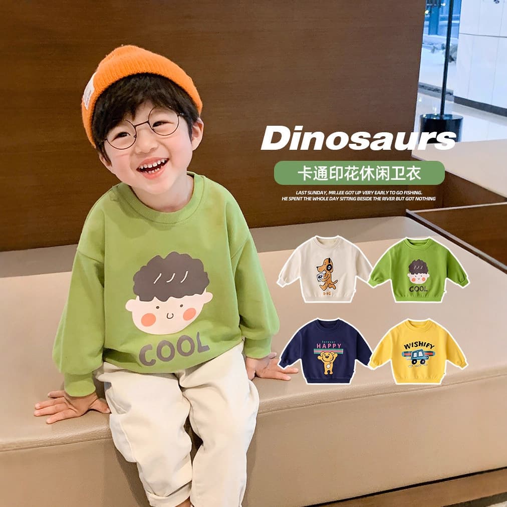 Children's Sweatshirt Spring Autumn 2023 3 Years Old Boy's Top Children's Clothing Outerwear Baby Clothes Short Sleeve Hoodie