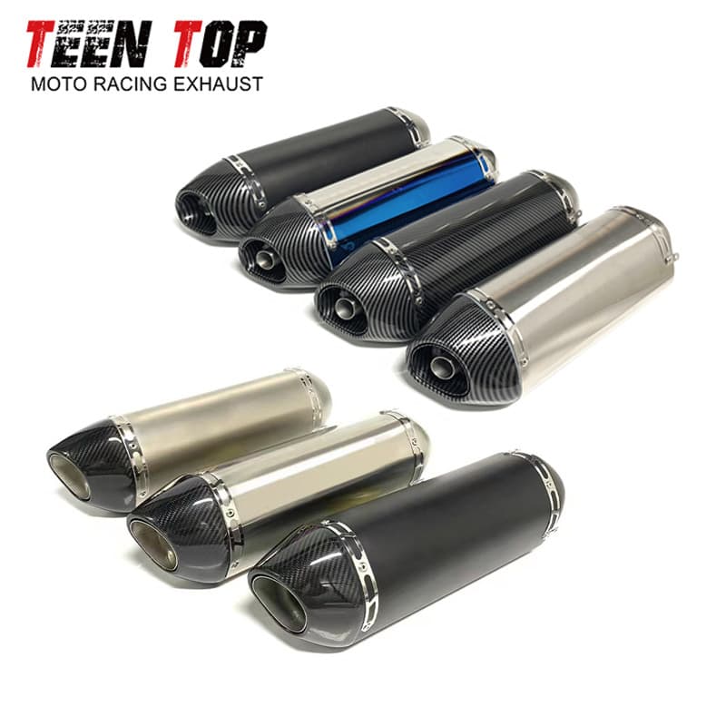 Universal Motorcycle Exhaust Pipe Modification MT15 R6 Z650 Yoshimura R77 Exhaust Pipe 51mm Muffler