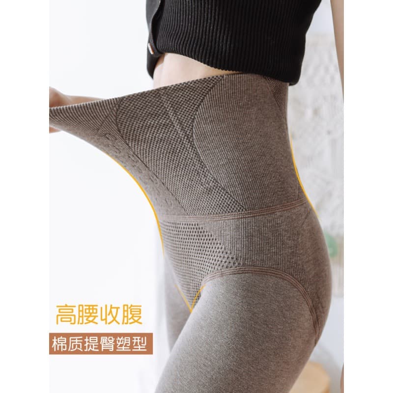 Plus Size Opaque Tights 200 lbs Cotton High-Waist Tummy Control Shapewear Thermal Thick Winter Women's Pantyhose