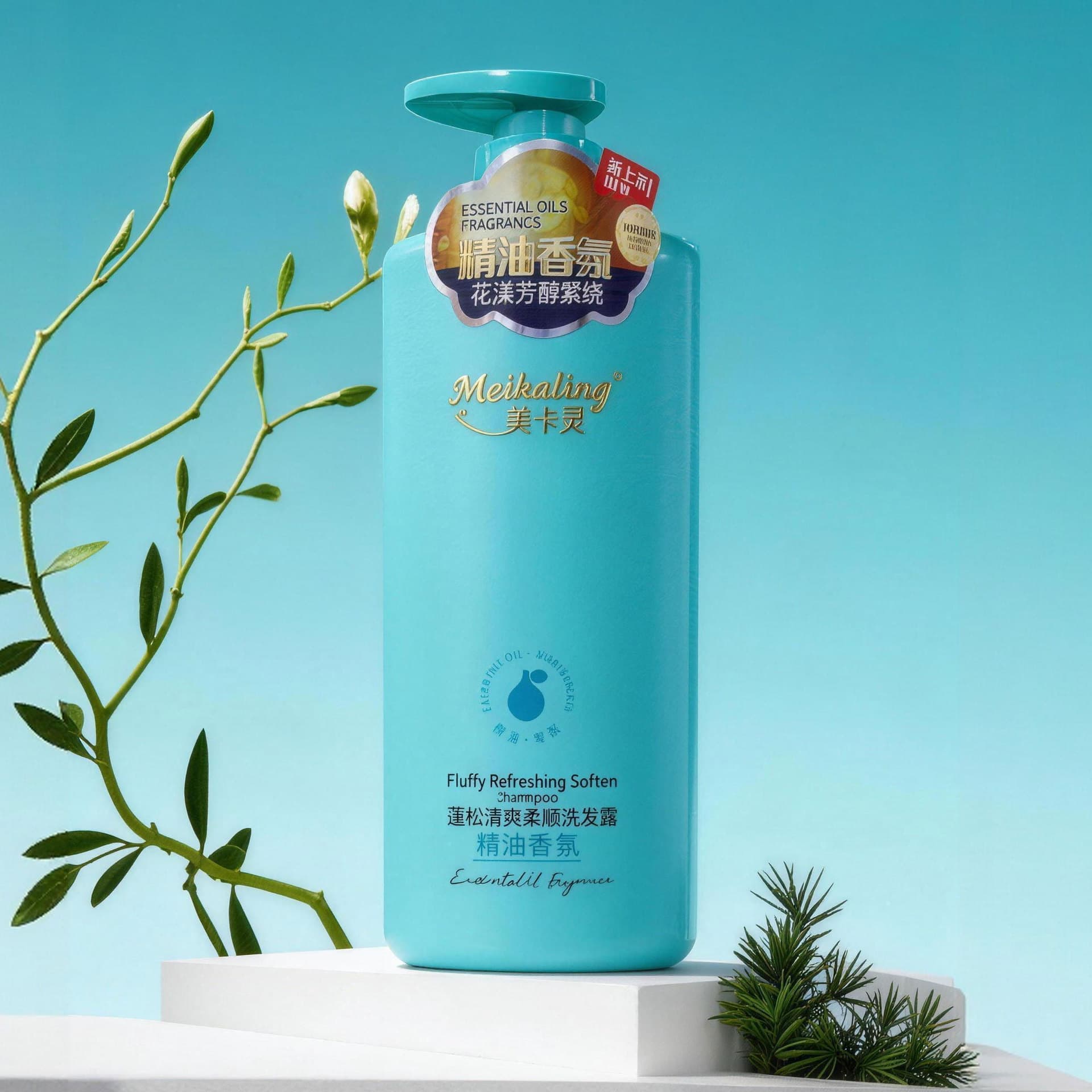 Essential Oil Fragrance Smooth and Shiny Shampoo, Fluffy and Refreshing Shampoo, Perfume, Moisturizing Shower Gel, Wholesale Meikaling