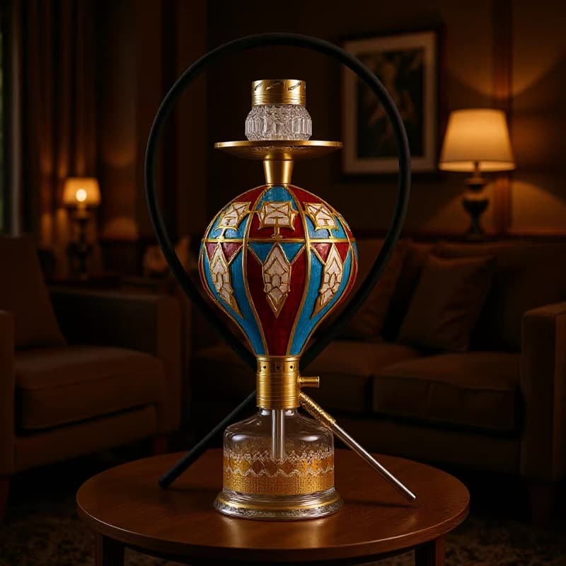 Cross-border Source Arabic Water Pipe Resin Craft Romantic Turkish Hot Air Balloon Shisha Hookah