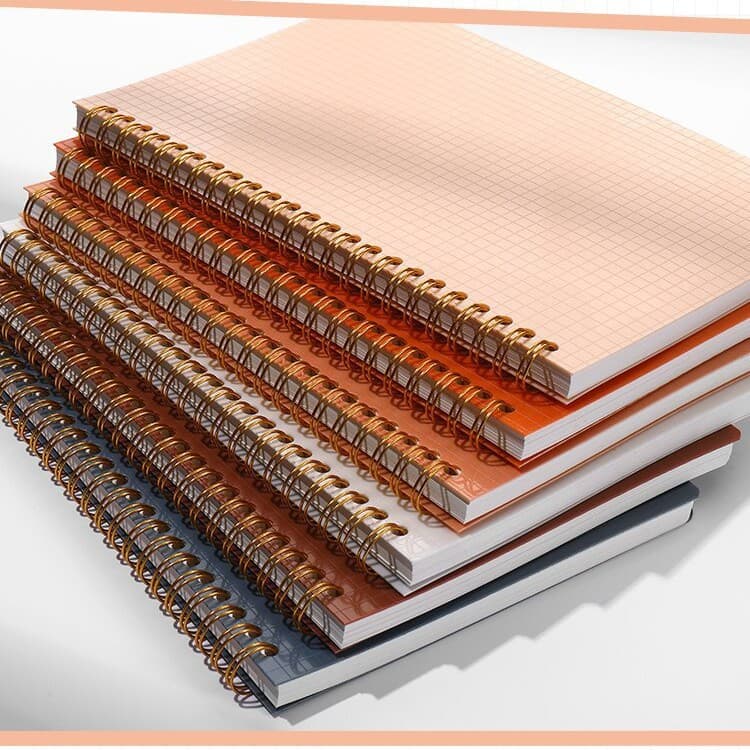 Notebook A5-80 Sheets Coil Notebook Simple Student Journal Diary PP Cover Export Special