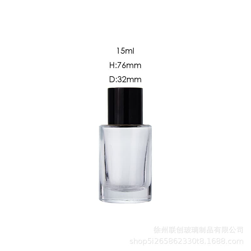 15ml Bayonet Transparent Cylindrical Perfume Refill Bottle Press Spray Bottle Fine Mist Bayonet Refill Bottle Empty Bottle