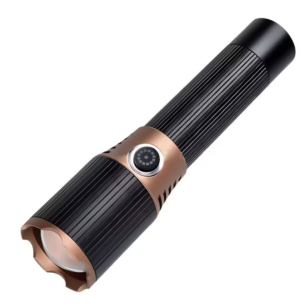 Cross-border Zoom High-Power Flashlight Super Bright Portable Rechargeable Outdoor Home Climbing Long-Range Emergency Laser Lighting
