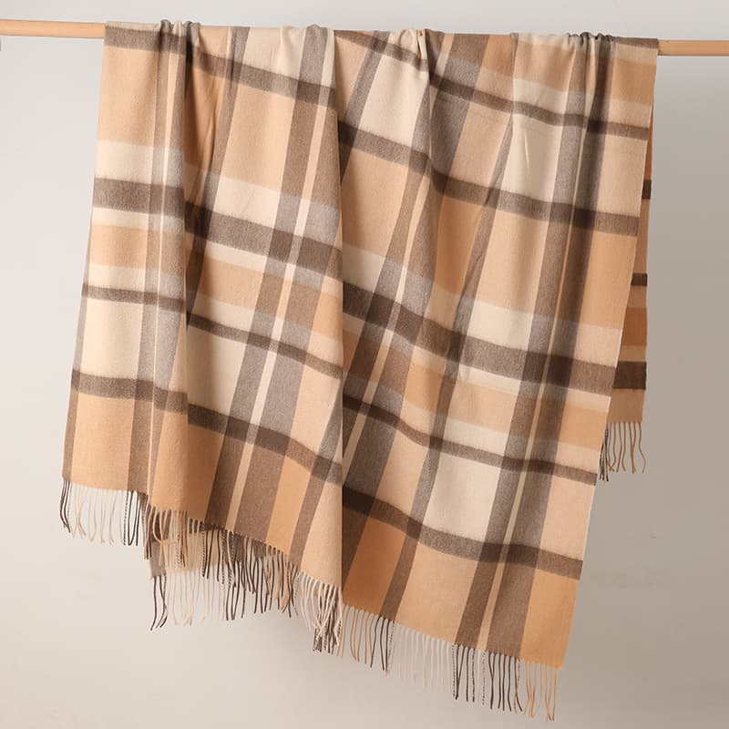 New winter wool blanket, nap blanket, tassel style, simple home blanket, drop shipping, factory stock available.