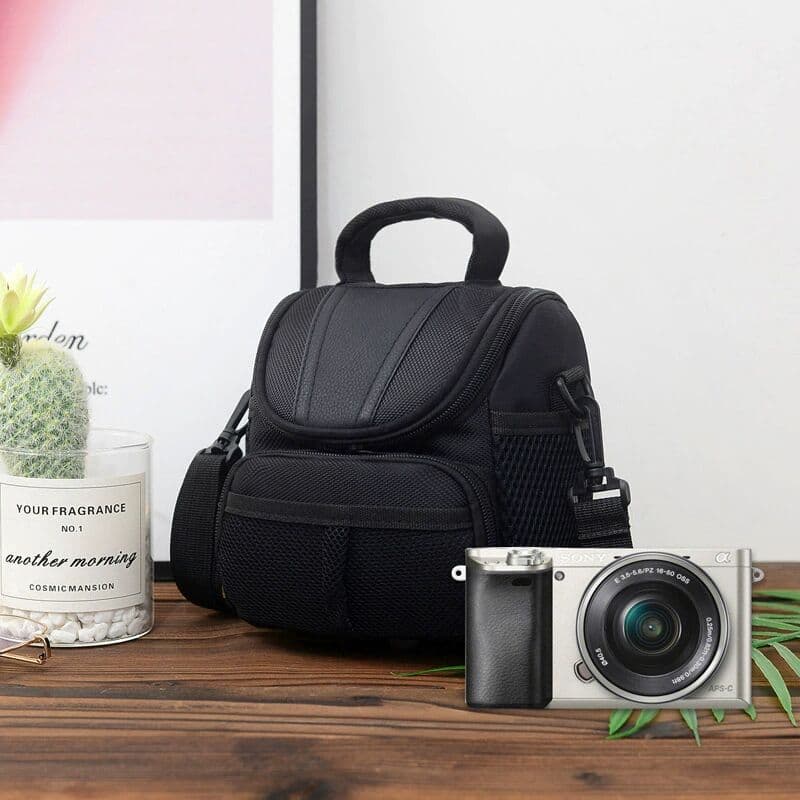 Factory wholesale camera bag suitable for D40 mirrorless SLR cameras, shoulder/crossbody digital camera bag, lightweight and easy to store.