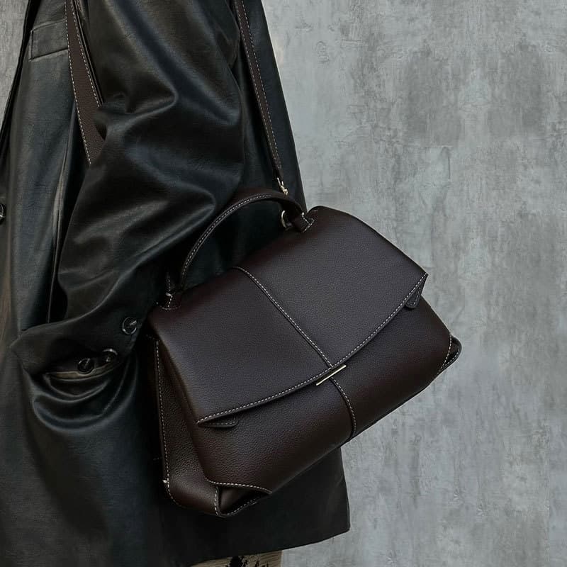 Cross-border crossbody bag, new niche handbag, high-end, versatile commuter bag, women's simple large-capacity handbag