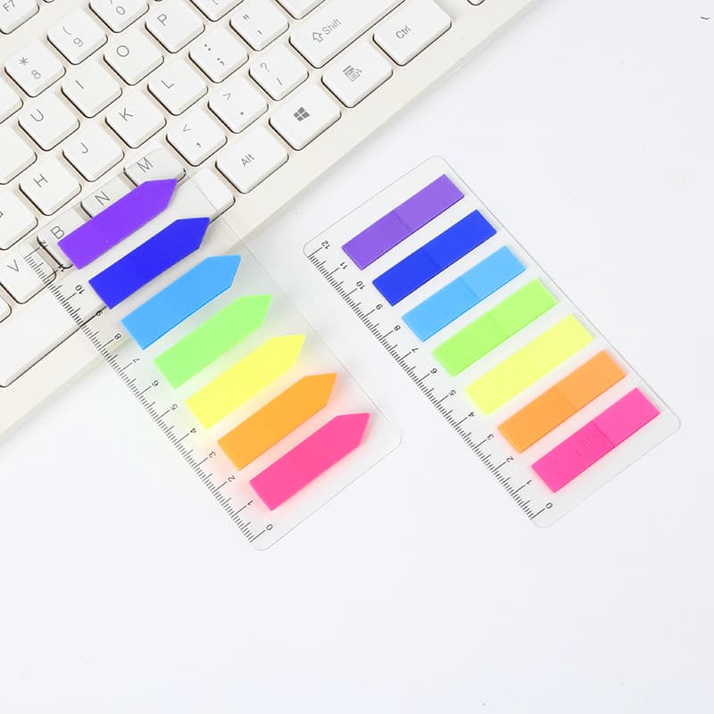 PET sticky note label girl fresh study exam notes creative notes transparent classification index stickers
