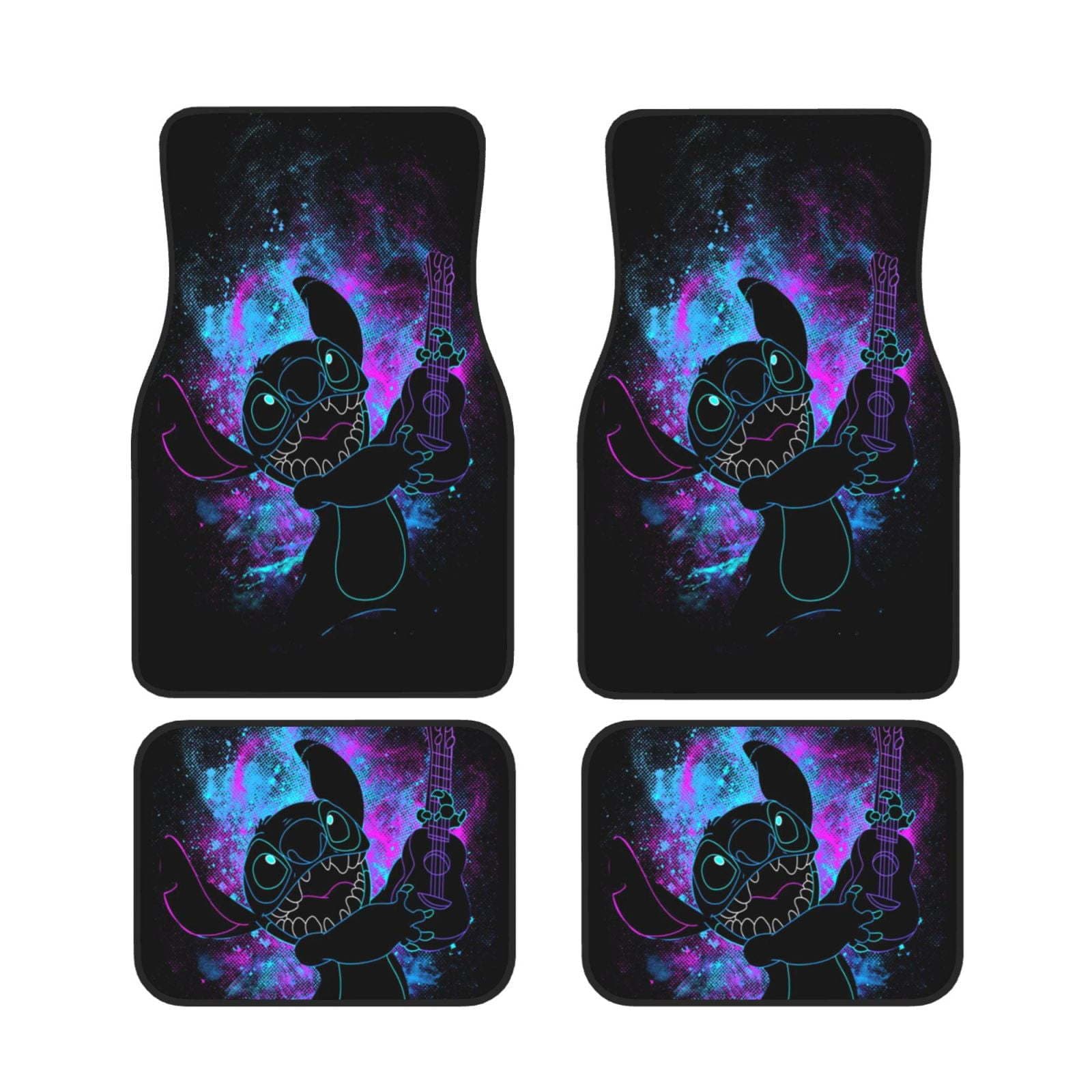 Retro Nordic Style Car Floor Mats Carpet Four-Piece Set Dirt Resistant Foot Mats Wholesale Polyester Fiber Square Printed Customizable
