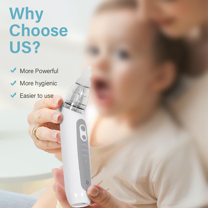 Cross-border Electric Mucus Suction, Negative Pressure Anti-Reflux Toddler Nasal Congestion Relief Cleaner for Infants and Children.