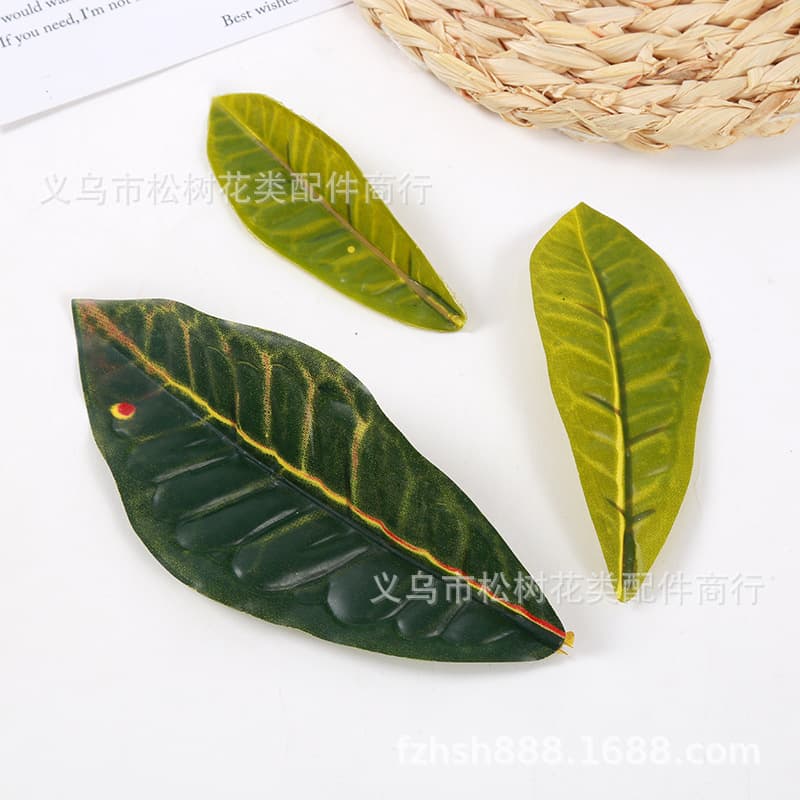 Simulated Single-Color Changing Wood Leaf Green Plant Hotel Front Desk Decoration Festival Scene Layout DIY Plant Ornaments Wholesale