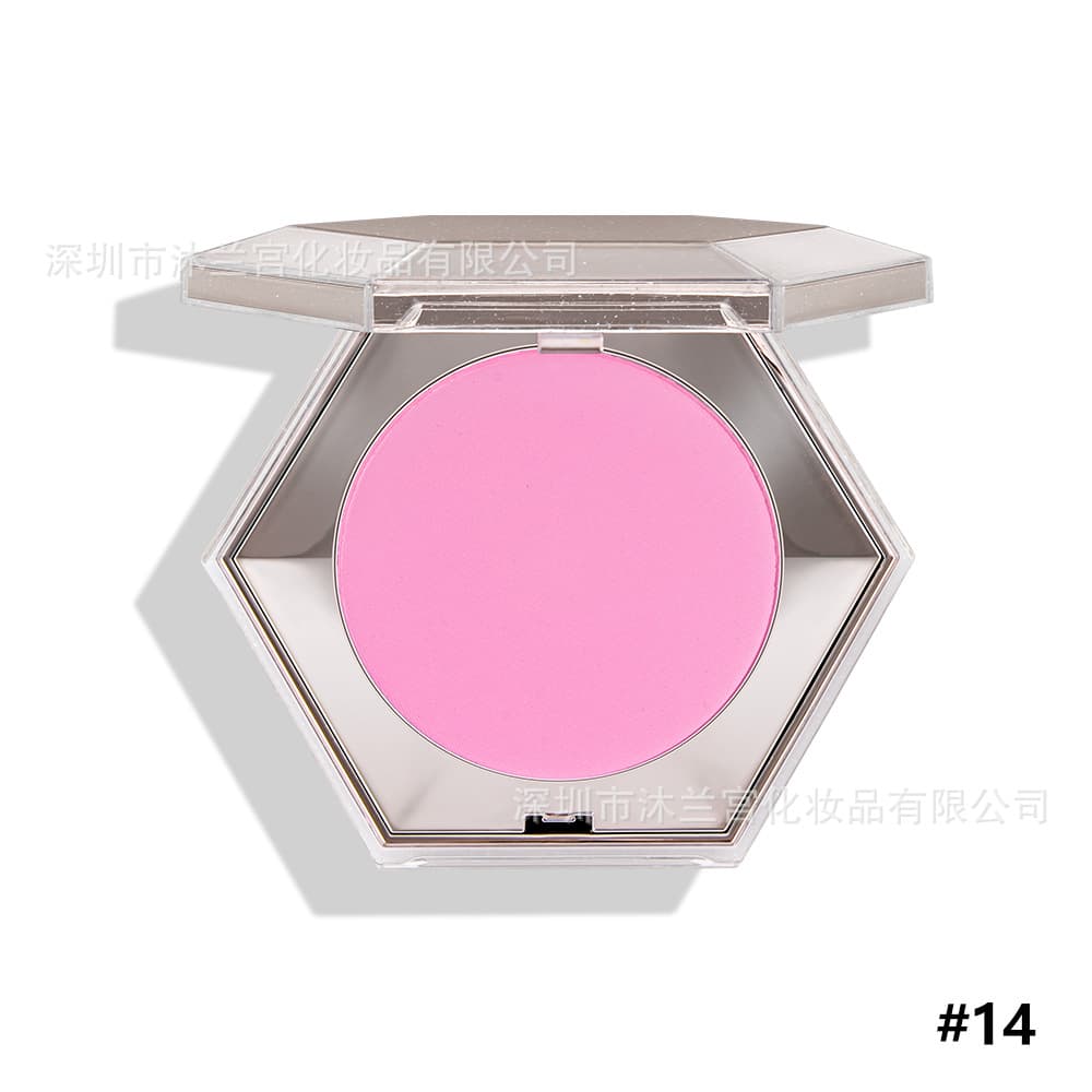Hexagonal 8-Color Blush Powder Palette Cross-Border New Arrival 3D Contour Brightening Highlighter Cross-Border Exclusive Factory Stock