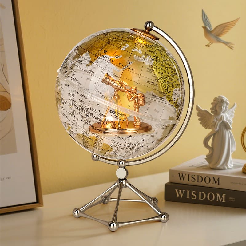 Rechargeable globe ornament, a luxurious and high-end living room wine cabinet, a new 2025 model.