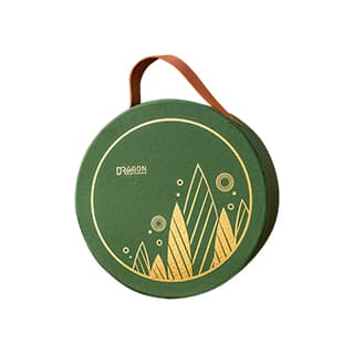 Exquisite Custom Zongzi Packaging, High-End Handled Cylinder Boxes, Large-Diameter Paper Canisters for Gift Wrapping