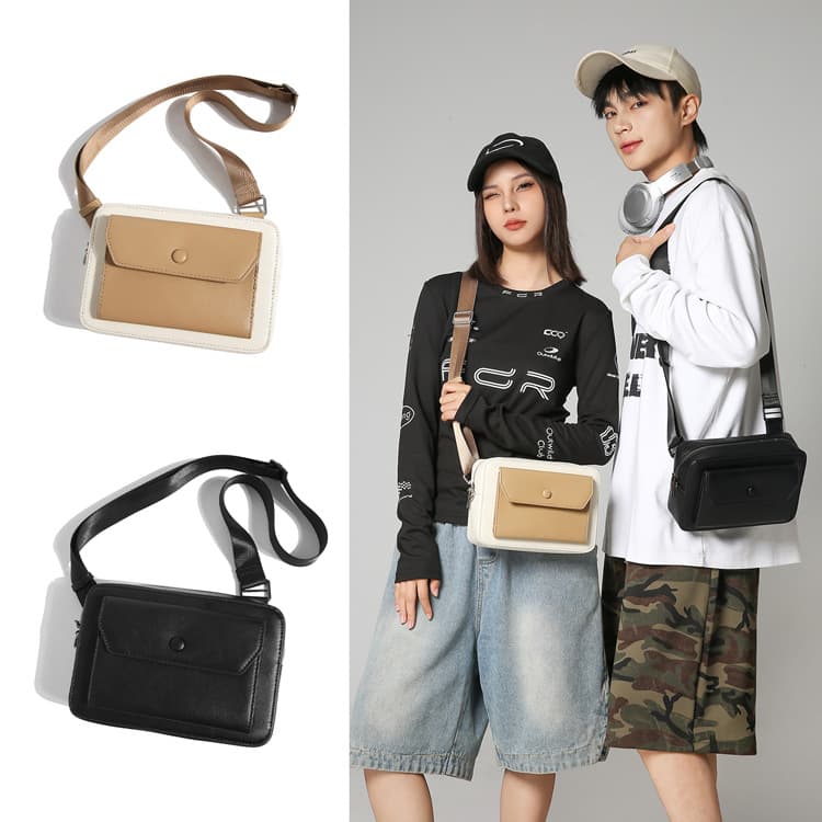 Crossbody Bag 2026 New Men's Bag Fashion Design Shoulder Bag Trendy Small Square Bag Versatile Messenger Bag Women's Commute Bag