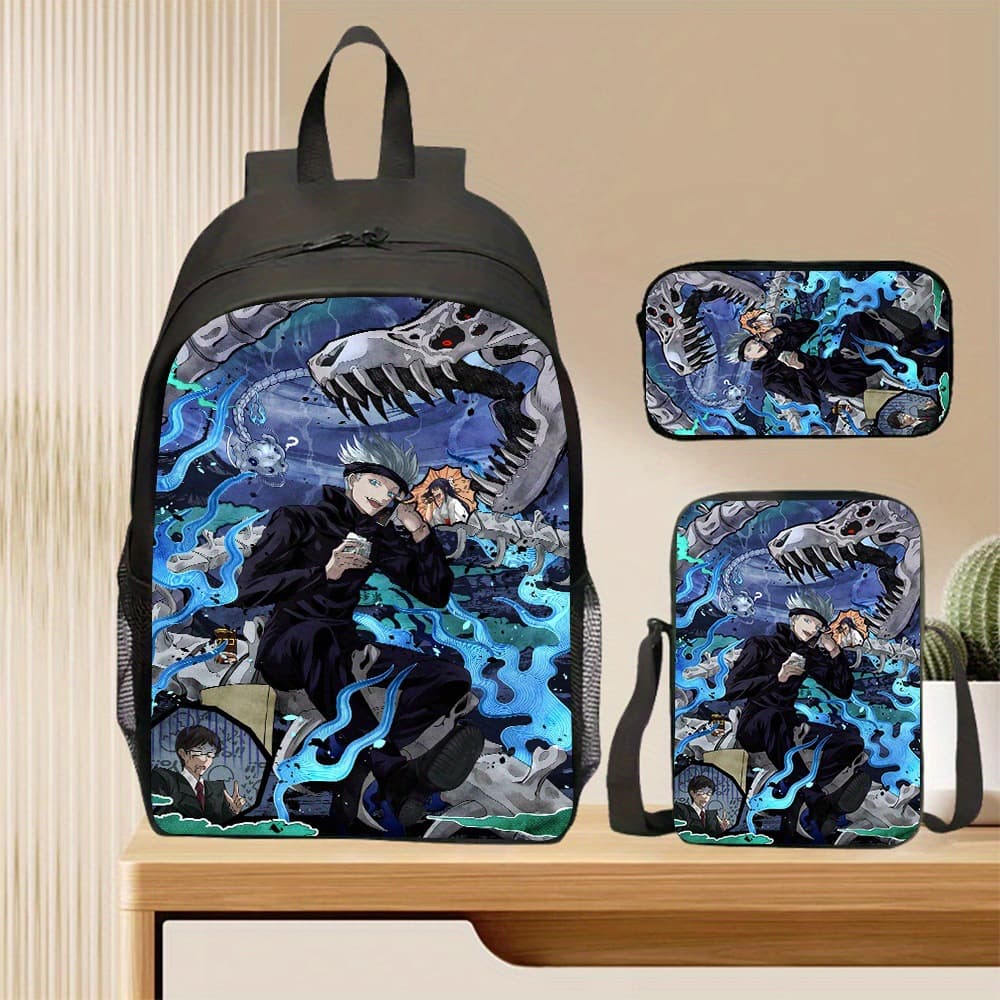 Jujutsu Kaisen Backpack Anime Merch Student Gojo Lightweight Large Capacity School Bag