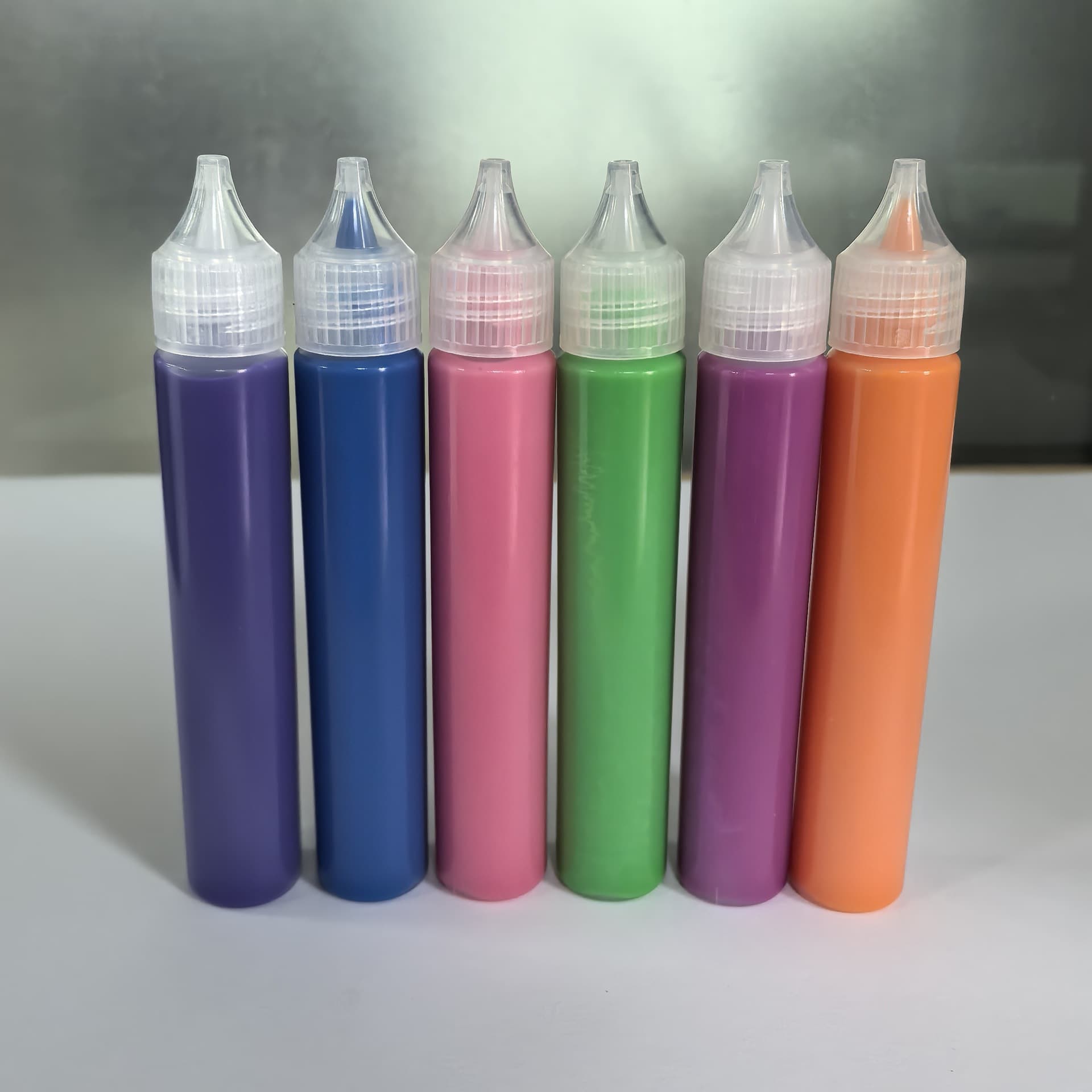 30ml Glass Painting Glue, Decorative Glass Glue, 12 Colors No-Bake Glue, Transparent After Drying, Colored Glue
