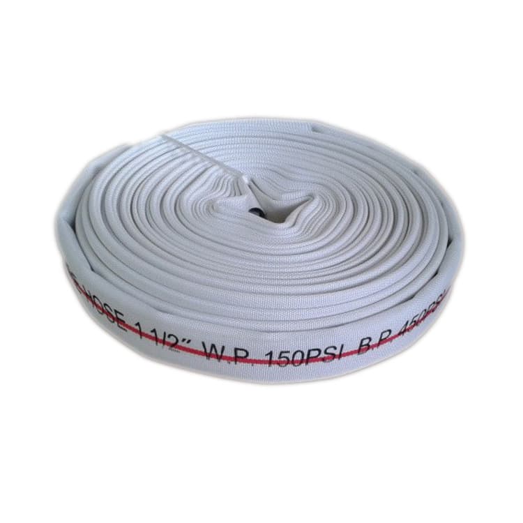 Synthetic rubber polyester filament lined fire hose 8-65-25 meters, 65 hose with couplings
