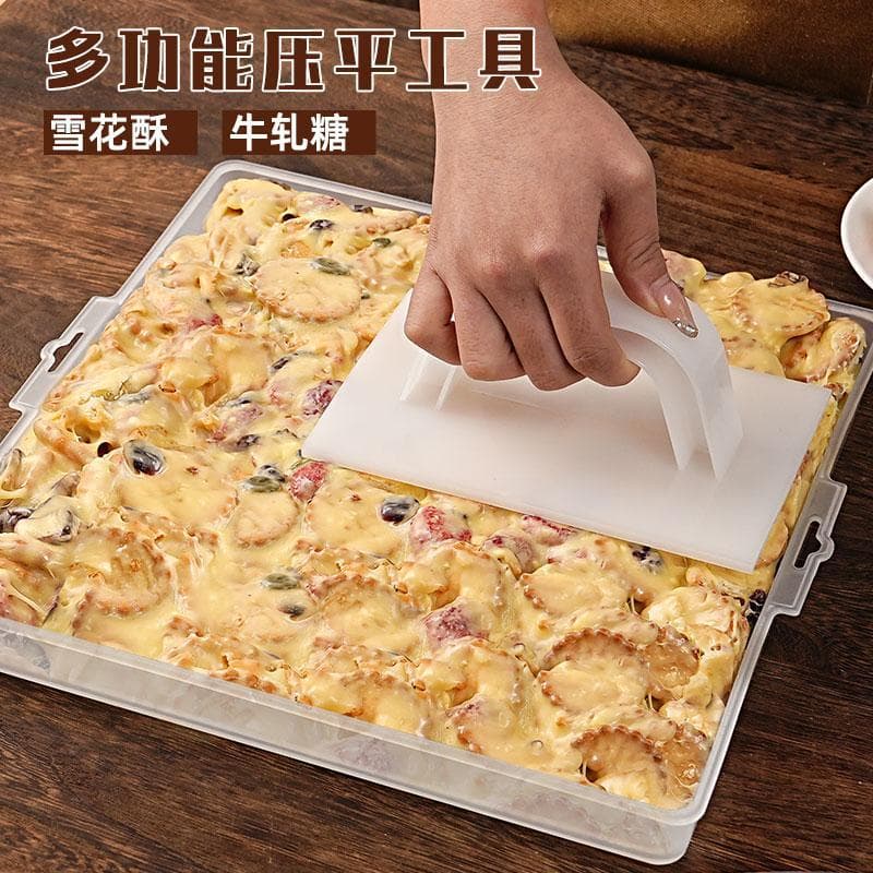 Snowflake crisp flattener, fondant tool, sugar pressing board, nougat, toffee shaping, donkey-hide gelatin cake smoothing, home baking.