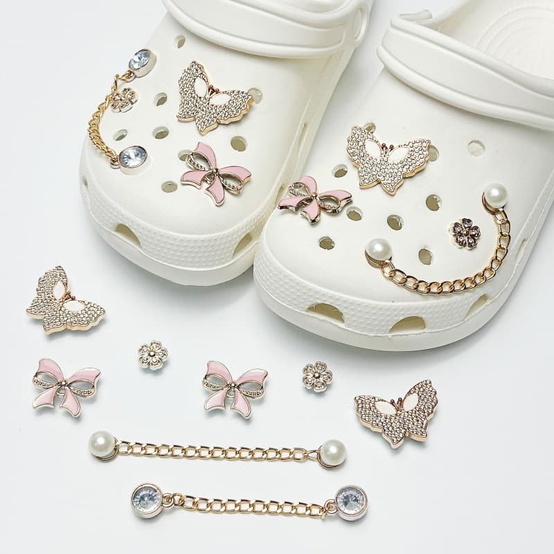 DIY Croc Charms for Women, Cute Shoe Decorations, Removable Shoe Buckle Accessories, Sandal Clips