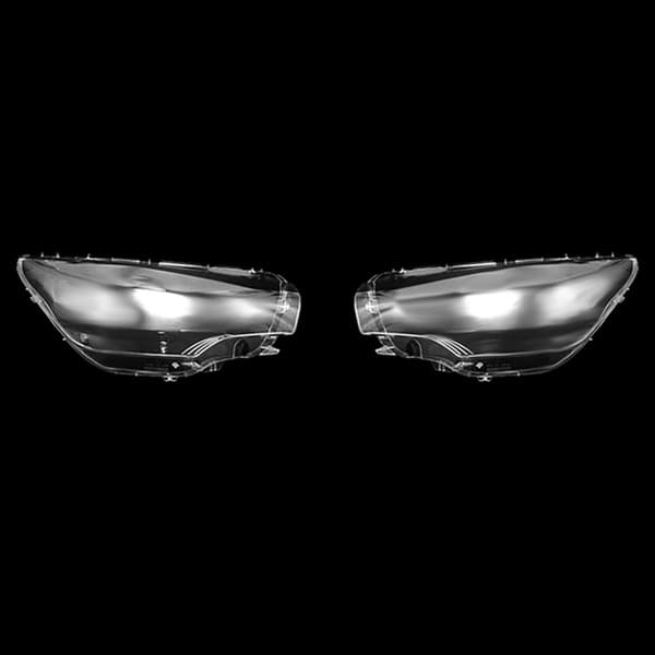 1 Pair Transparent Headlight Lens Cover for 12-15 Citroen C4L, Headlight Glass Shell Face Mask