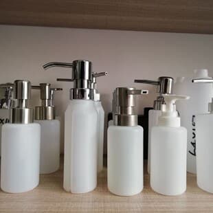 Soap Dispenser Hardware Accessories, Bathroom Set Bottle Accessories, Resin Liquid Bottle Utensils, Square Plastic Bottle with Inner Liner