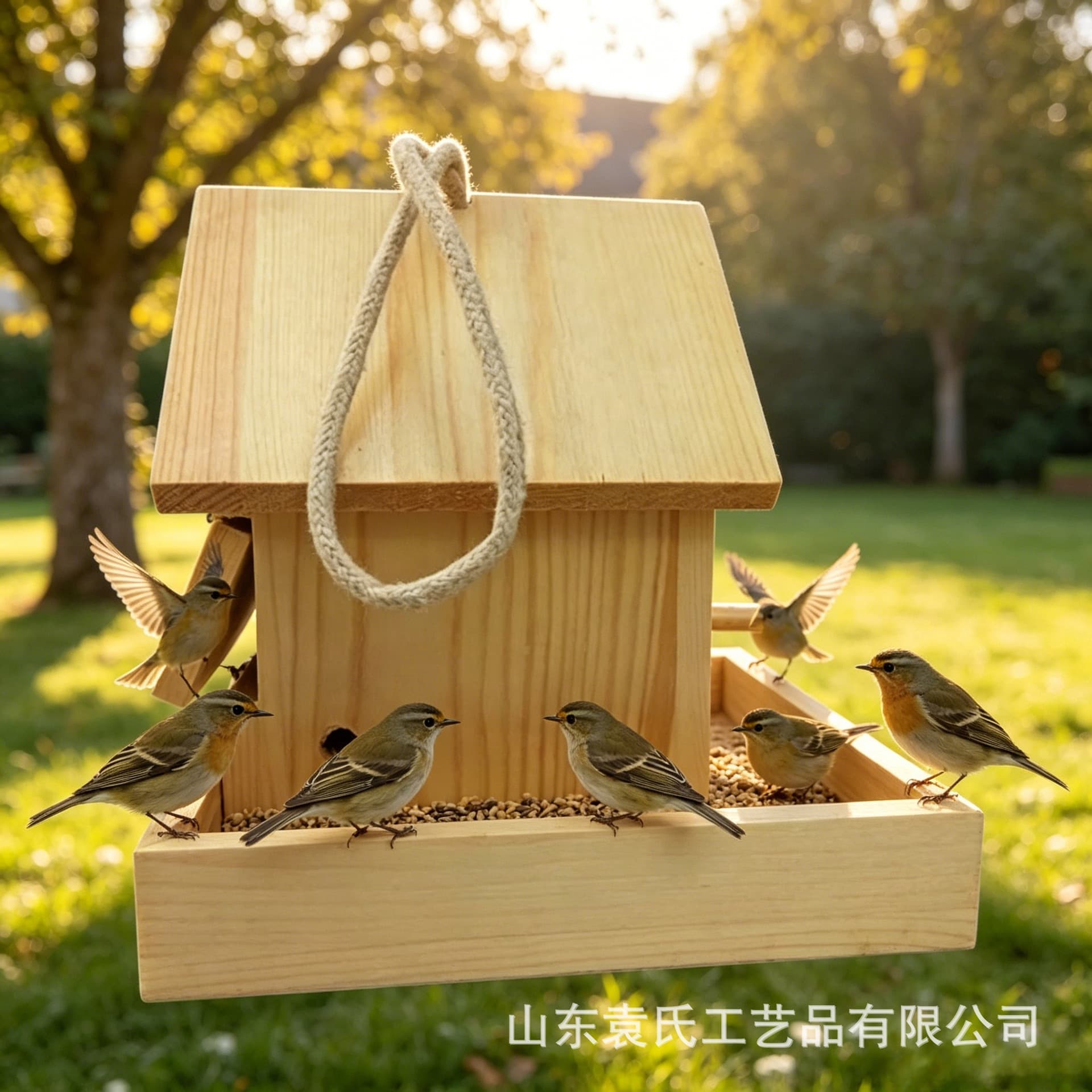 Cross-border Wooden Bird Nest Thickened Parrot House Rustic Eco-friendly Outdoor Bird Cage Bird House