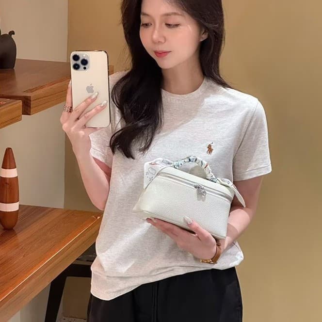 Women's Crossbody Bag Autumn Winter High-End Genuine Leather Fashion Cosmetic Bag Large Capacity Versatile Shoulder Bag for Girls