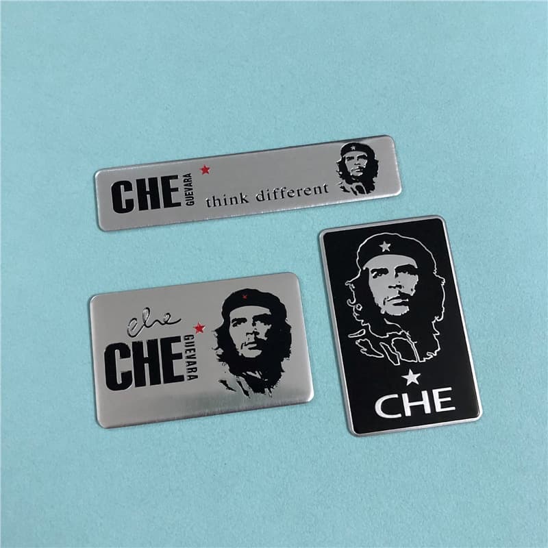 Che Guevara Metal Car Sticker Car Decoration Scratch Covering Sticker Electric Car Motorcycle Refitting Sticker Aluminum Sticker
