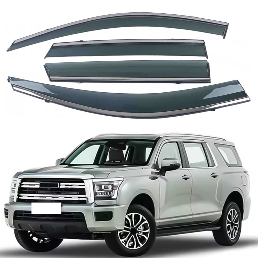 For Great Wall Haval H5 10-20 Model Dedicated Window Visor with Bright Strip Rain Guard Thickened