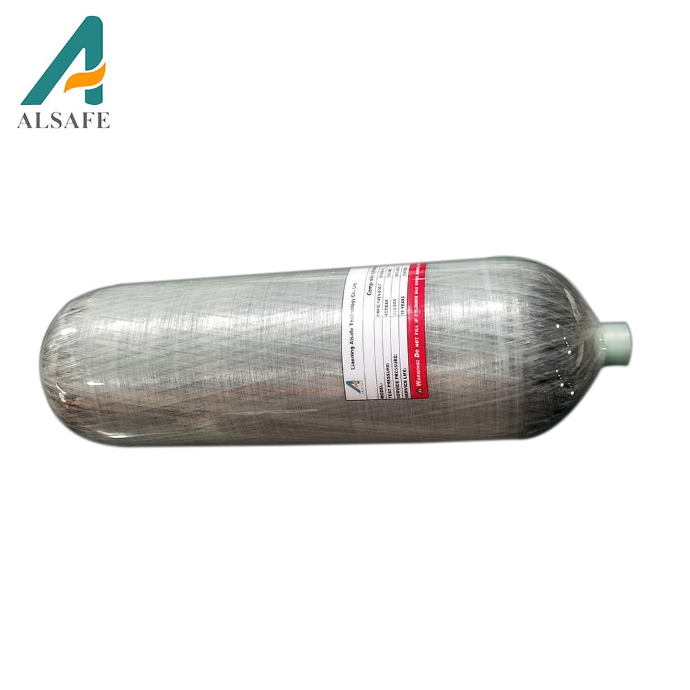 【Aosifu Factory Store】Carbon Fiber Gas Cylinder Manufacturer Wholesale 6.8L Aluminum Alloy Liner 30MPa Spare Gas Cylinder