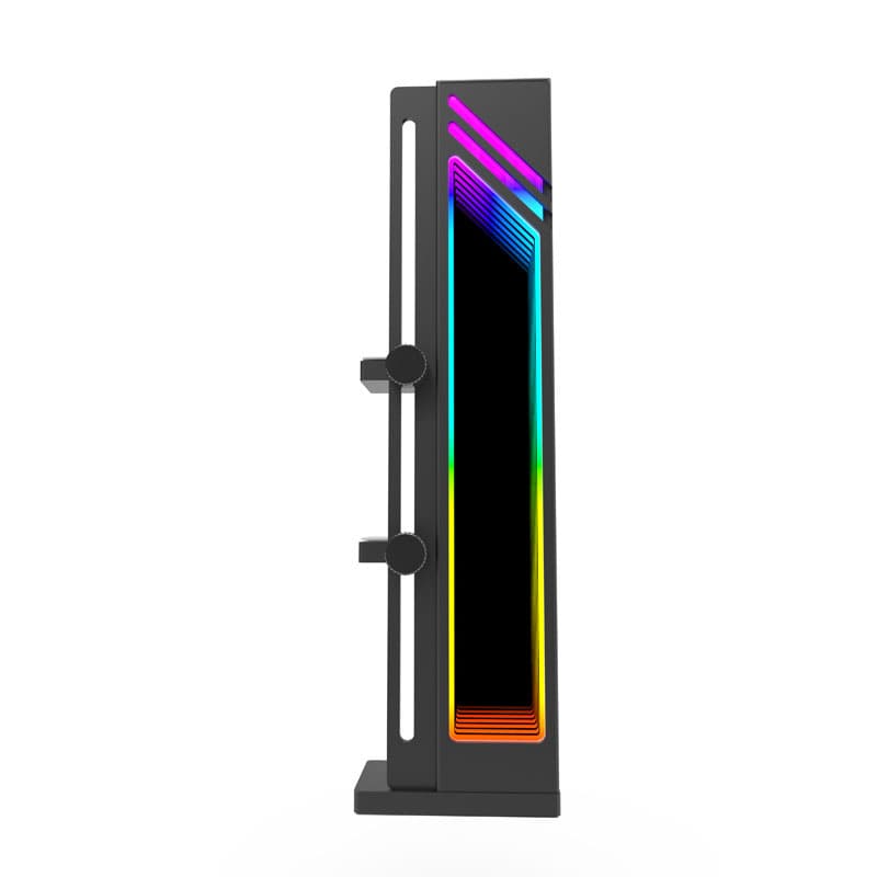Huerde mid-month mirror graphics card bracket jack double-layer fixed ARGB divine light synchronized mirror abyss lighting effect