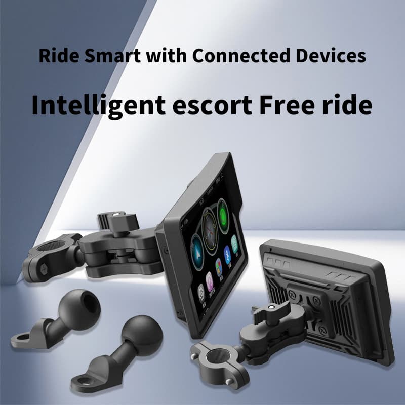Cross-Border 5inch Motorcycle Carplay New Portable In-Car High-Definition Waterproof Touch Wireless Carplay