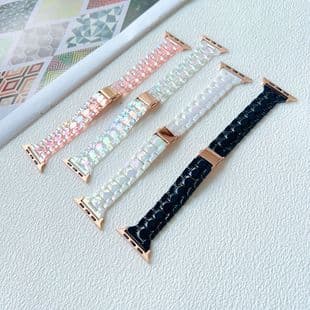 Apple Watch Three-Color Slim Waist Strap with Ice Laser Effect, iWatch 10 Apple Style