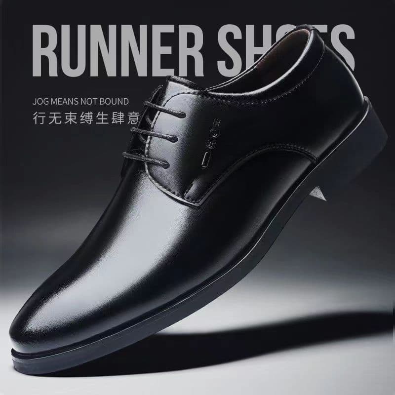 Business Formal Leather Shoes Versatile British Casual Work Wedding Shoes Pointed Lace-Up Men's Shoes Drop Shipping Wholesale