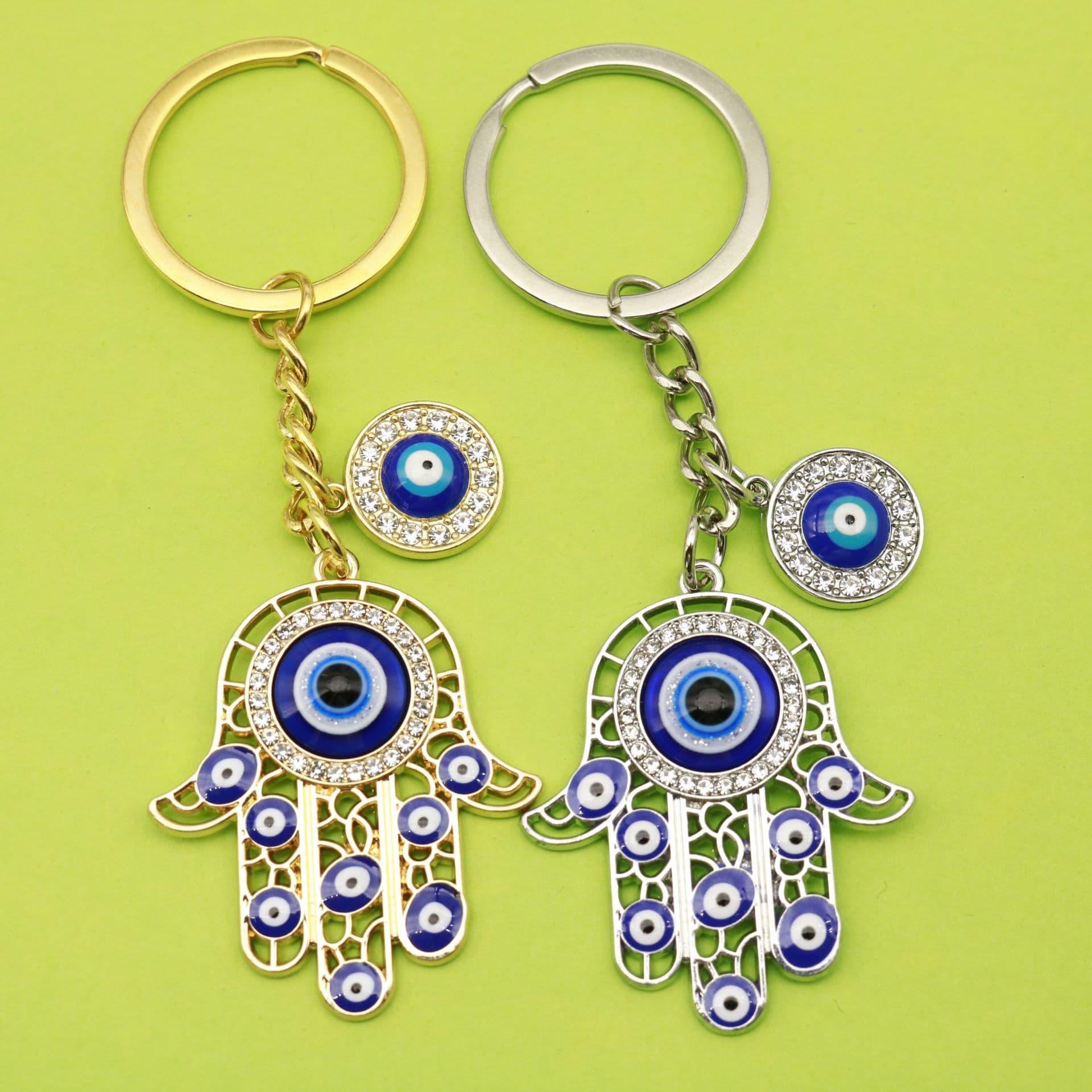 Cross-border popular Hand of Fatima Devil's Eye bag decorations mobile phone accessories pendants manufacturers wholesale can be shipped on behalf of one piece