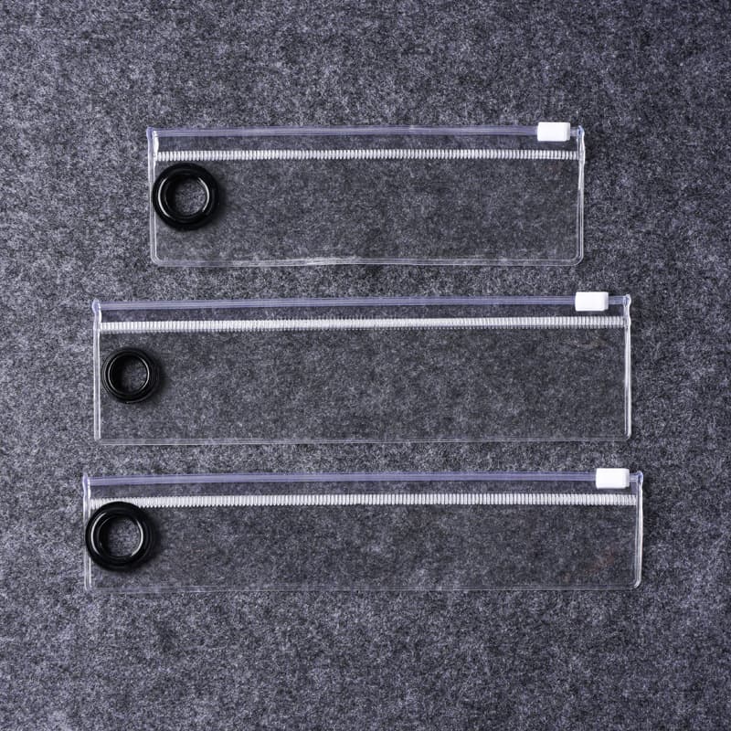 Dead skin push steel push PVC hook zipper bag tweezers packaging bag makeup pen bag