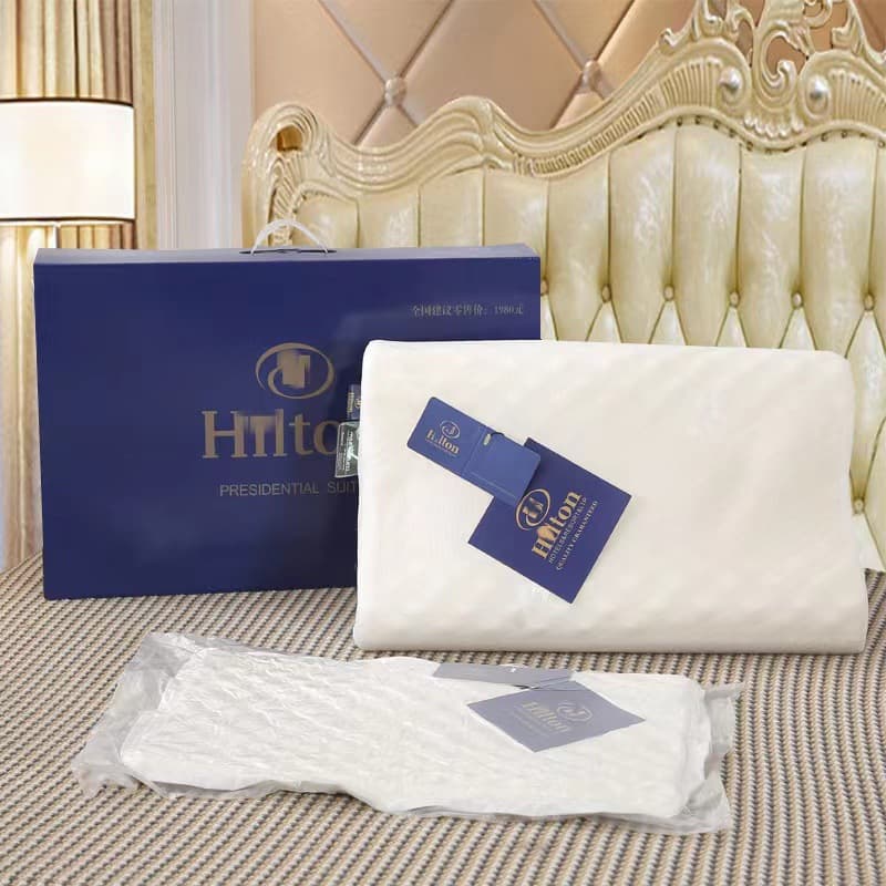 [Factory Wholesale] Hilton Latex Pillow, Natural Latex Pillow Core, Neck Support, Breathable Pillow, Dropshipping Available
