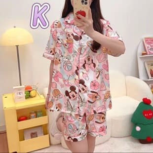 Thailand Women's Pajamas Summer New Short Sleeve Short Pants Ins Style Japanese Student Homewear Two-Piece Set Thin