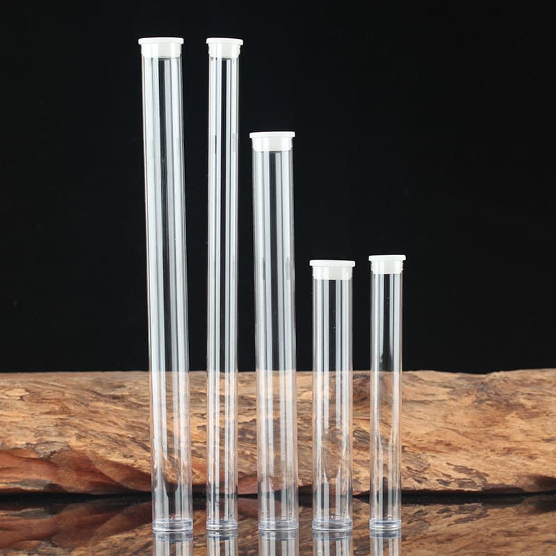 Factory Supply PC Plastic Incense Tubes for Agarwood Stick Incense, Sample Incense Barrels, Acrylic Sandalwood Lying Incense Tubes 20g Wholesale