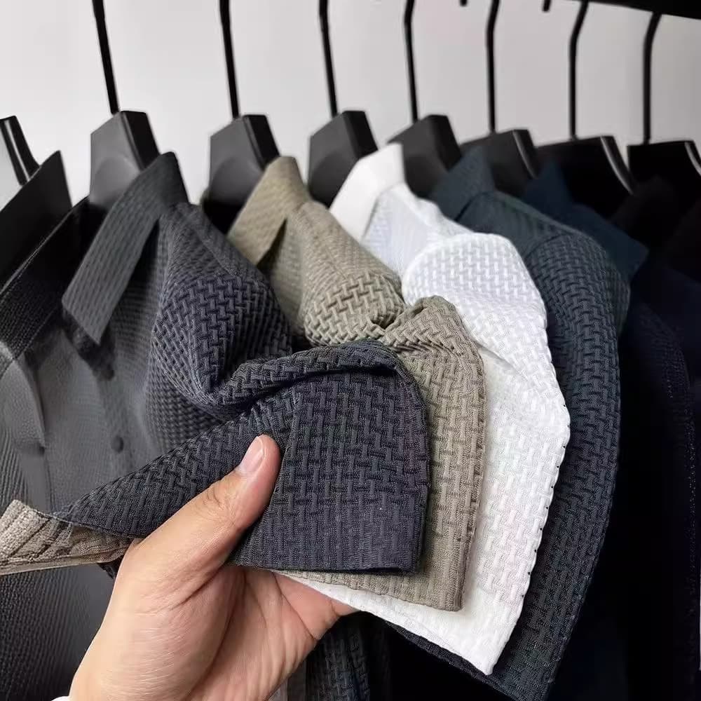 Wholesale Direct Supply Men's Summer New Turn-Collar T-Shirt Men Short Sleeve Business Casual Tee Men Polo Shirt