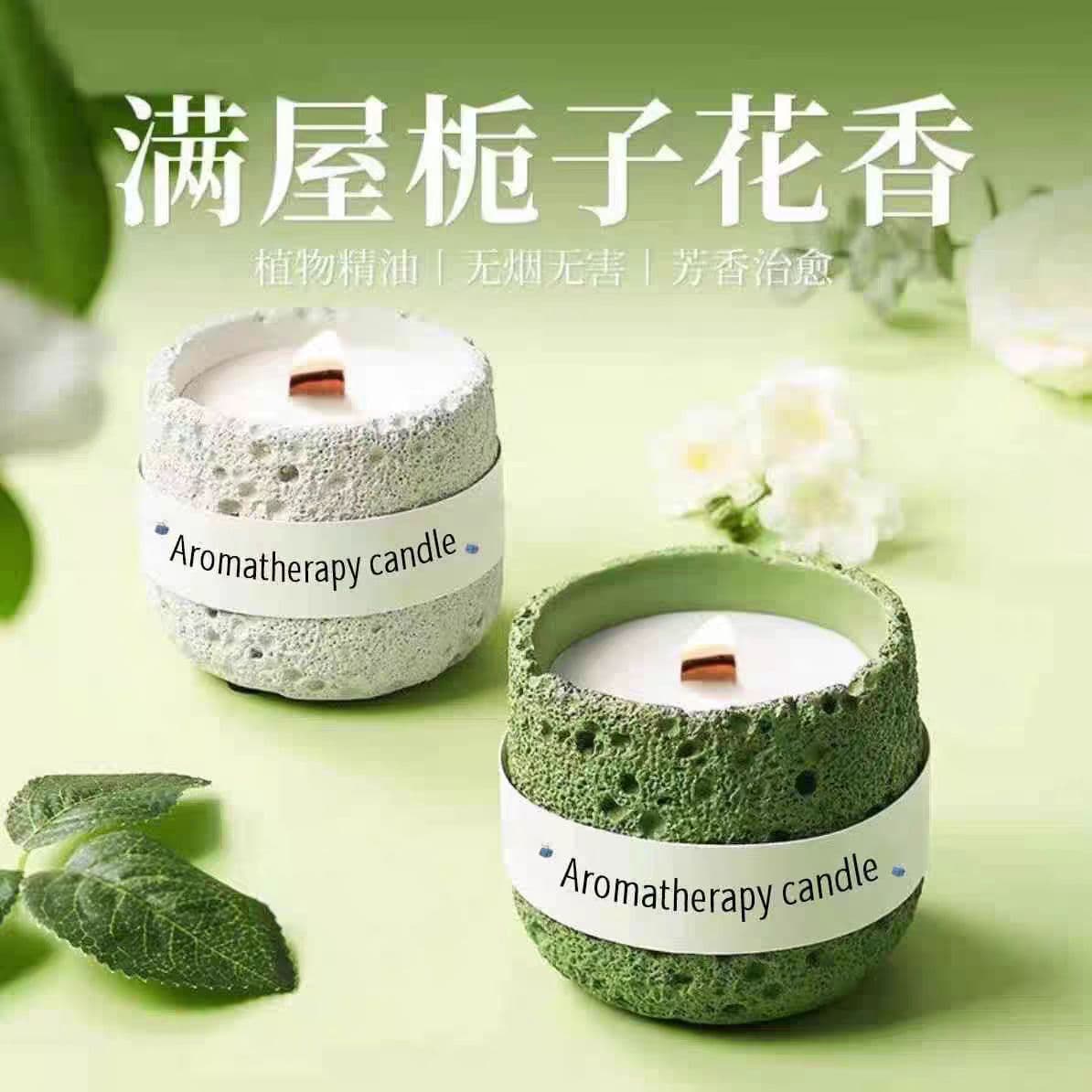 Crystal Aroma Candle Gypsum Cup Candle Bedroom Fragrance Decor Handmade Soy Wax Aromatherapy