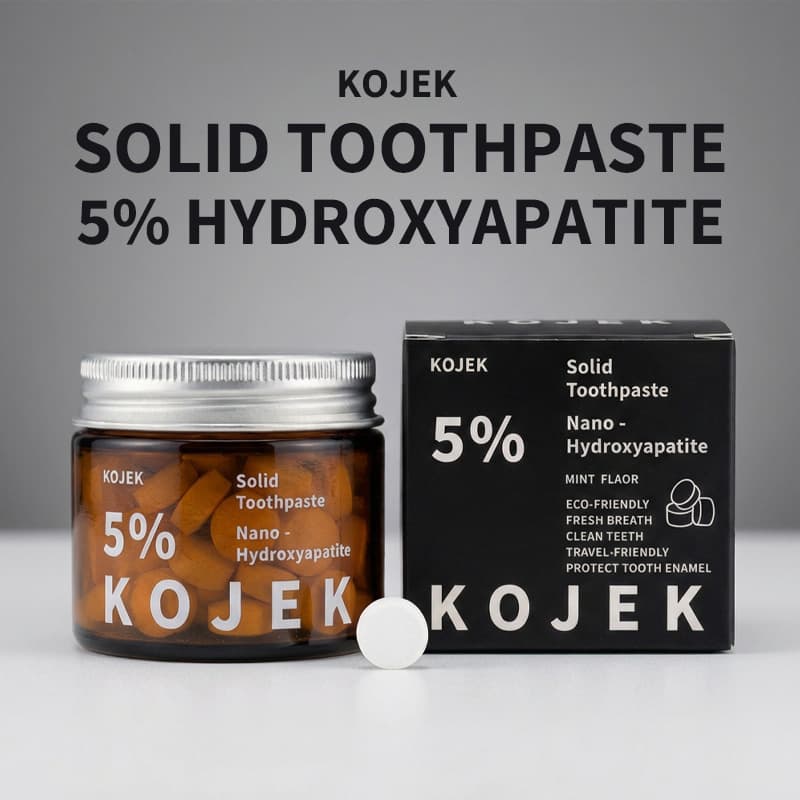 All-English 5% Hydroxyapatite Solid Toothpaste for Oral Care Remineralization Cross-Border Export Wholesale Stock Available