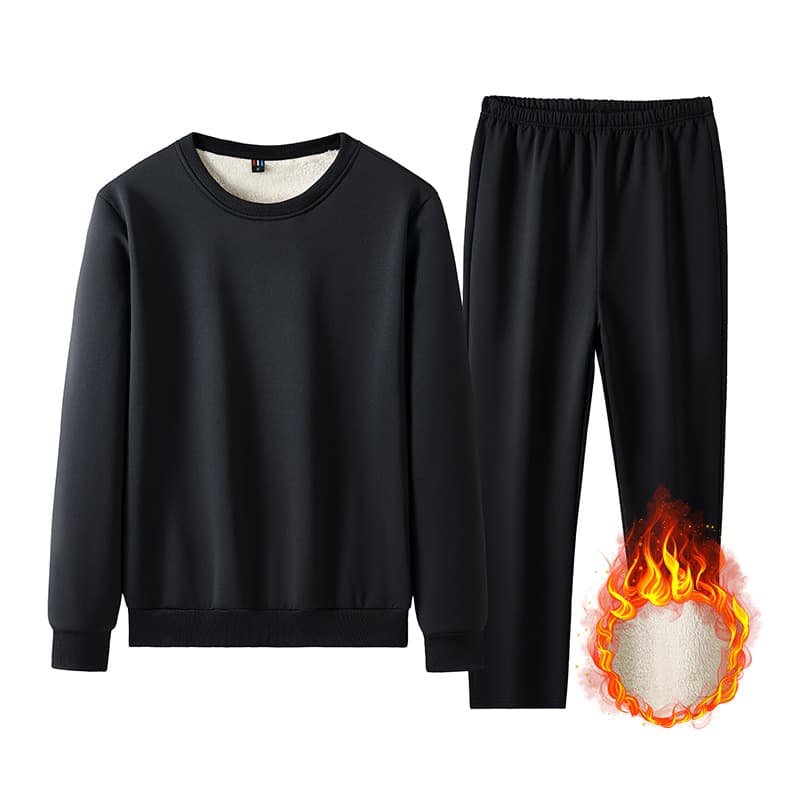 Feisailang Detention Center Winter Fleece-Lined Thickened Suit with No Pockets, No Metal, No Drawstring - Warm Outerwear