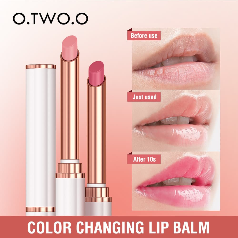 O.two.o Color-changing Lip Balm Moisturizing Lipstick Lip Care Hydrating Nourishing Sc052