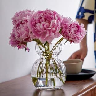 Drop Shipping European Simple Transparent Glass Vase Decoration for Living Room, Flower Arrangement, Home Hydroponic Flowers, Dried Flower Decoration
