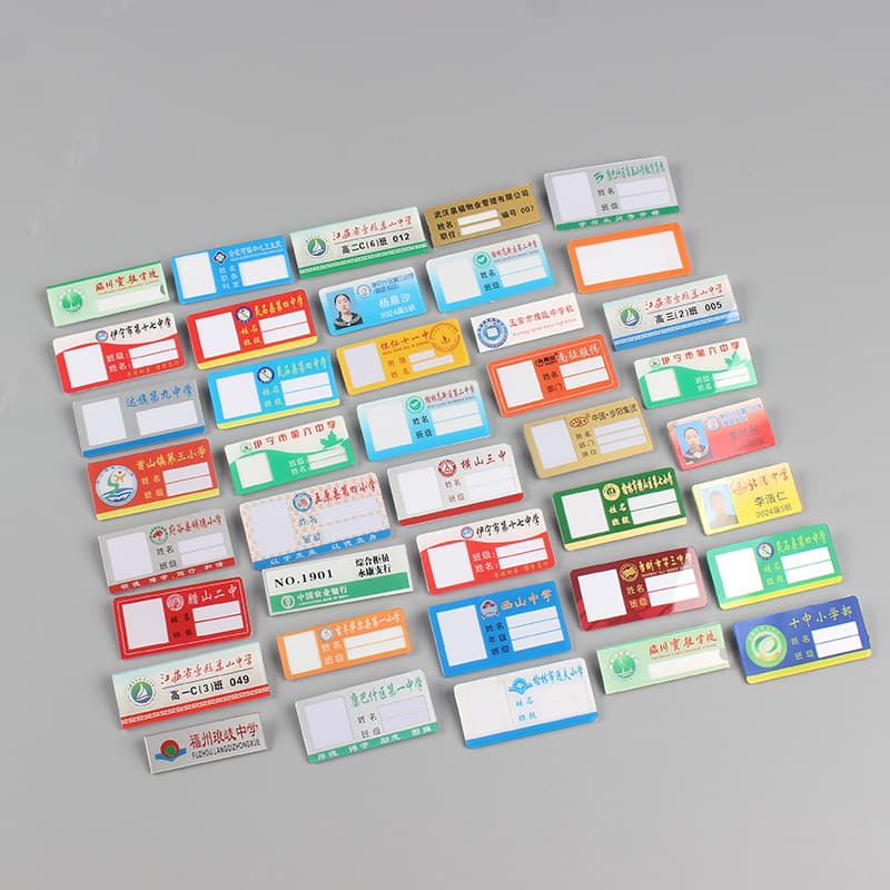 Custom Acrylic Badge, Student Kindergarten School Badge, Class Emblem Employee ID Card, Magnetic Custom Student Name Tag