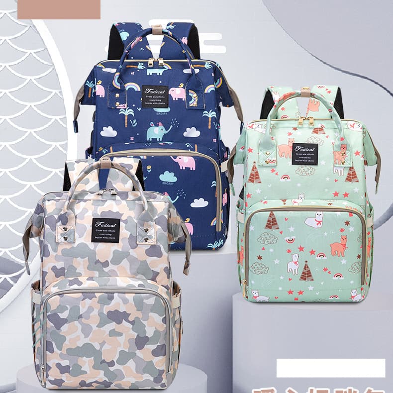 Ready wholesale mommy bag, fashionable, multi-functional, large-capacity mother and baby bag, lightweight mother's travel diaper backpack