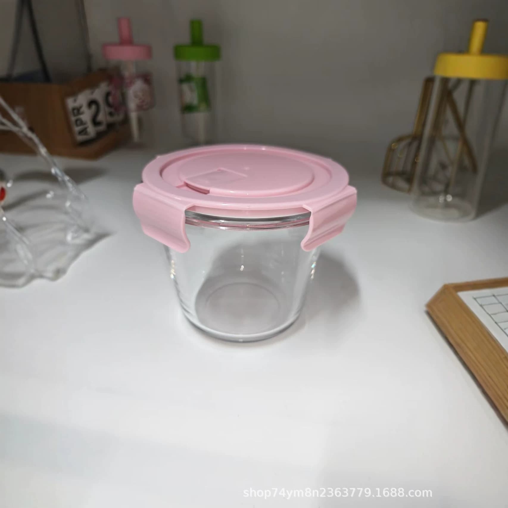 Glass bowl for work hot soup lunch bowl lunch box lock portable fruit lunch box with lunch box glass soup bowl